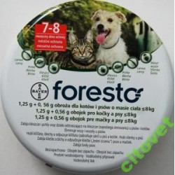 Foresto dla psów do 8 kg -CENA ROKU
